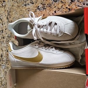 Nike Gold Cortez sneakers